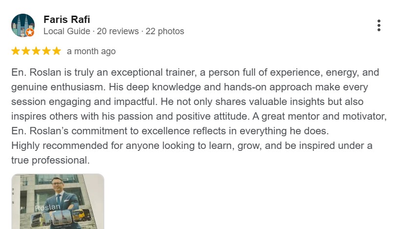 Google Review Screenshot 1