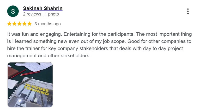 Google Review Screenshot 2